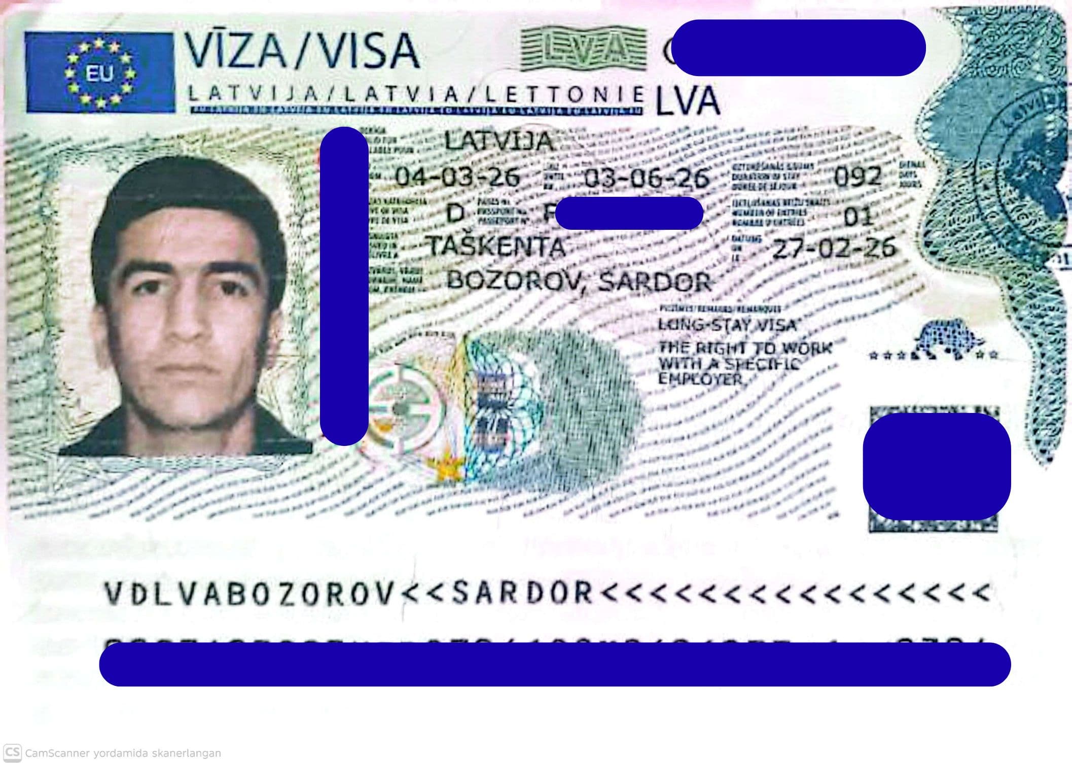Sardor Bozorov, Latviya