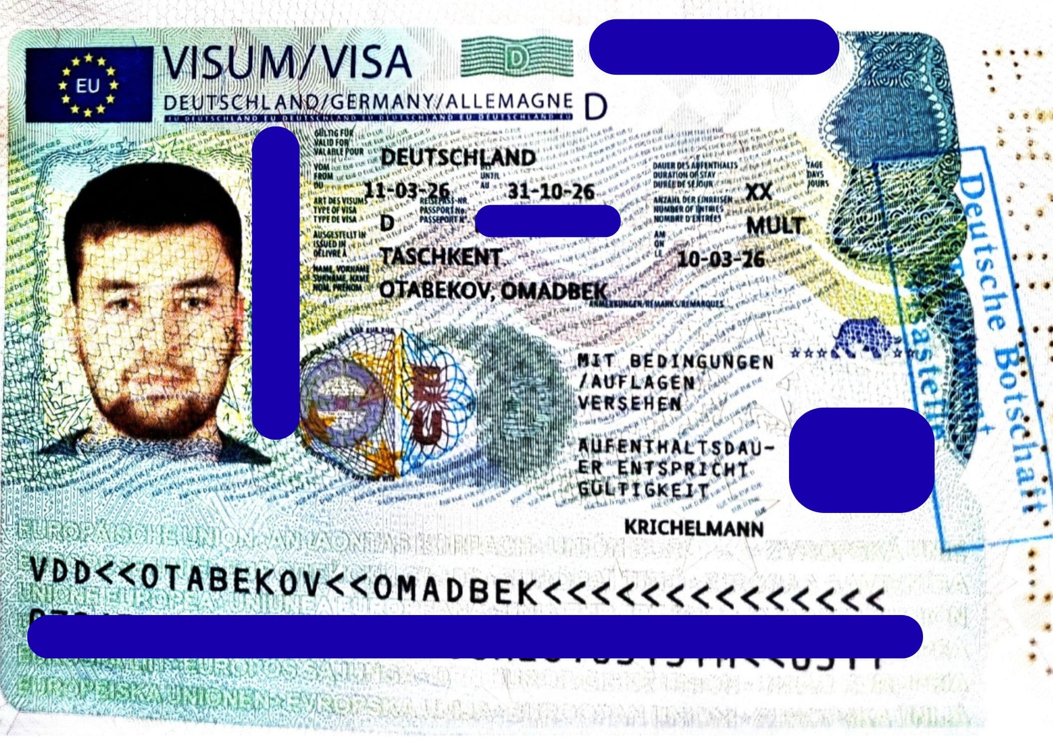 Omadbek Otabekov, Germaniya