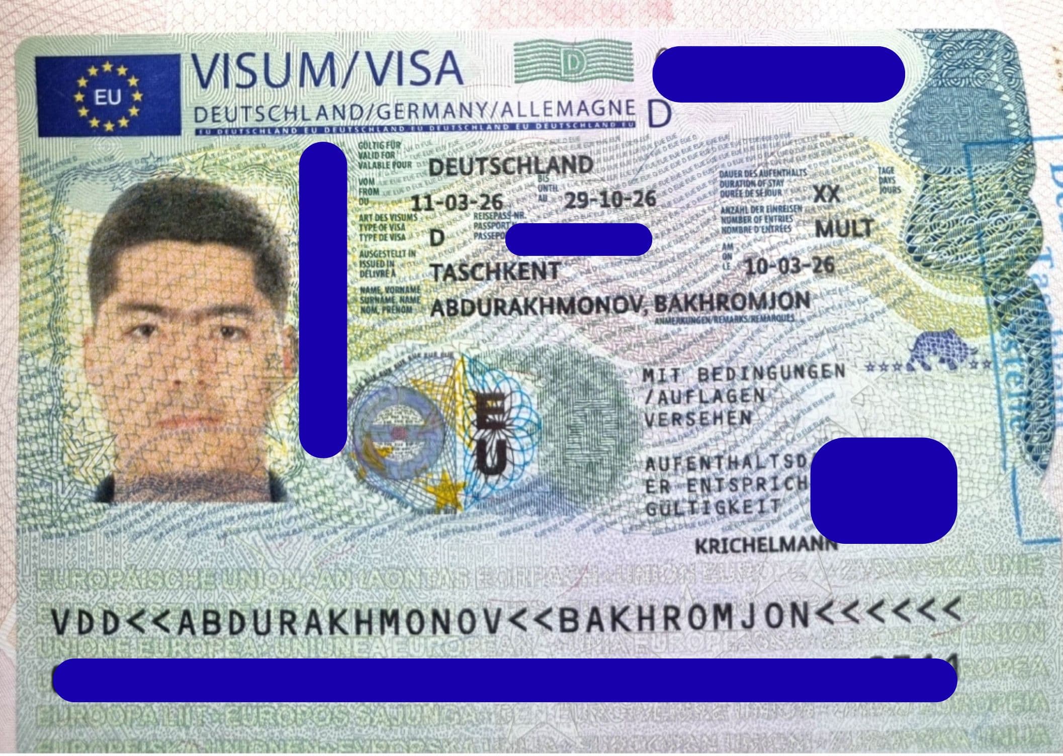 Bakhromjon Abdurakhmonov, Germaniya