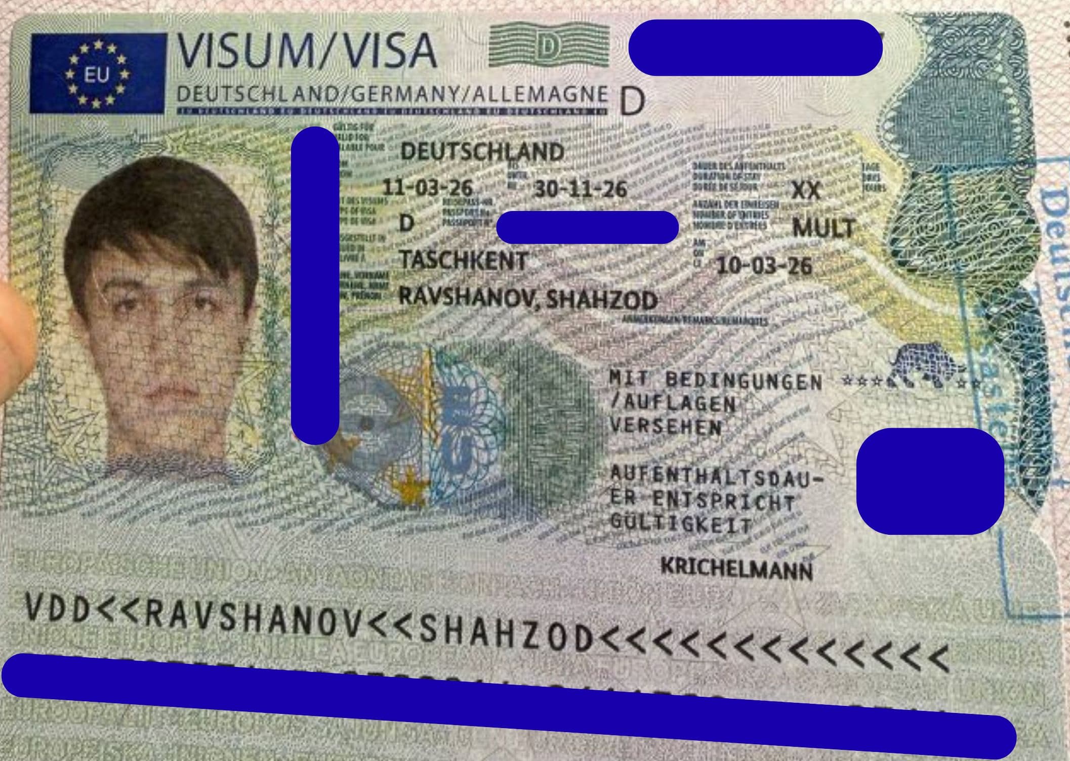 Shahzod Ravshanov, Germaniya