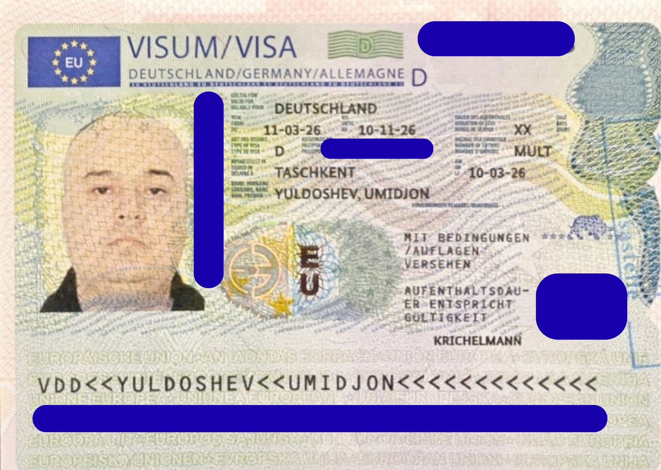 Umidjon Yuldoshev, Germaniya