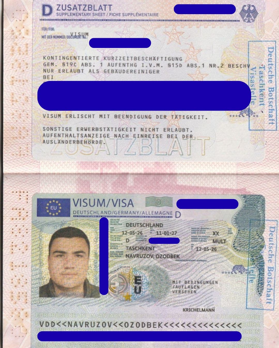 Navruzov Ozodbek, Germaniya