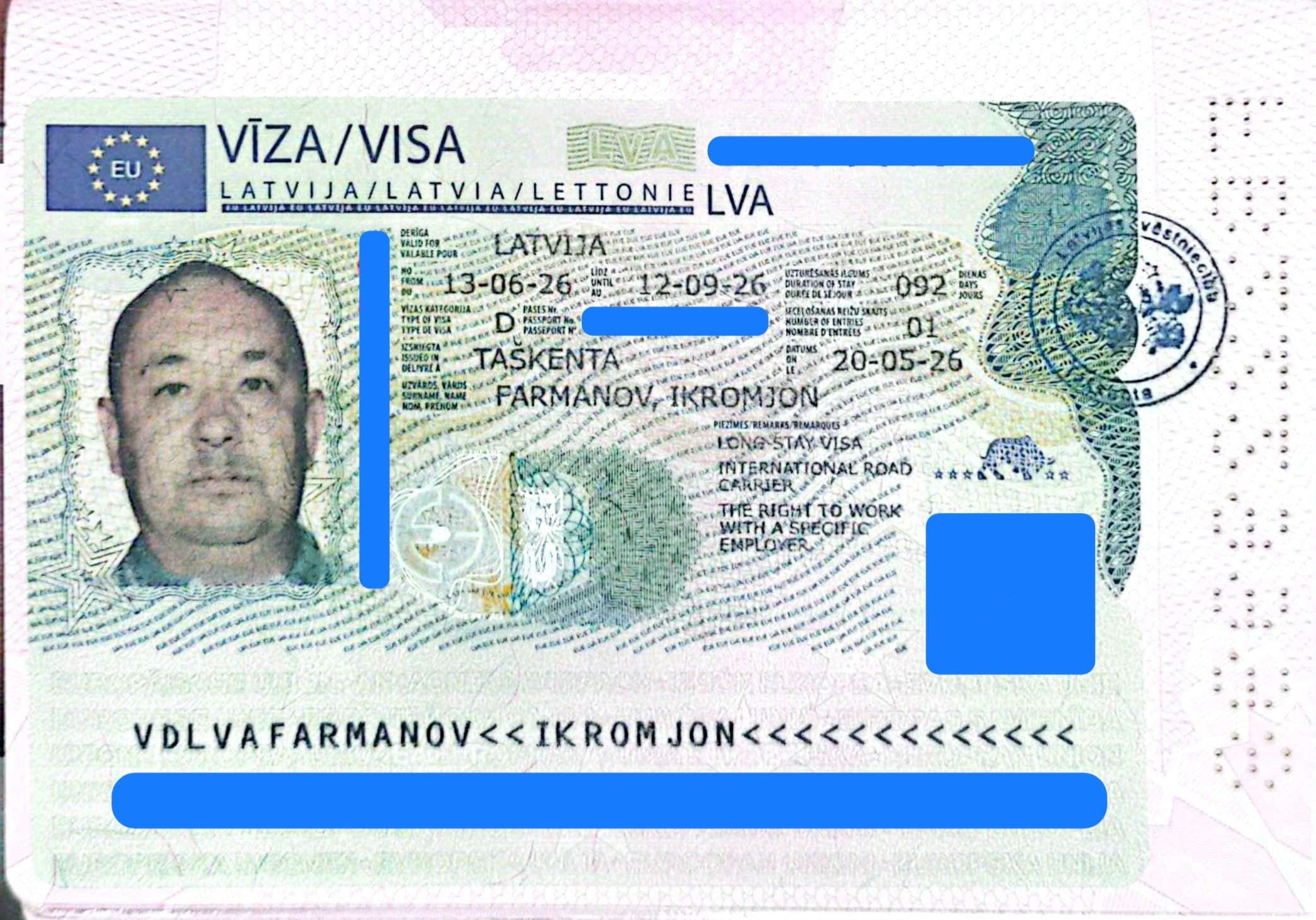Ikromjon Farmanov, Latviya