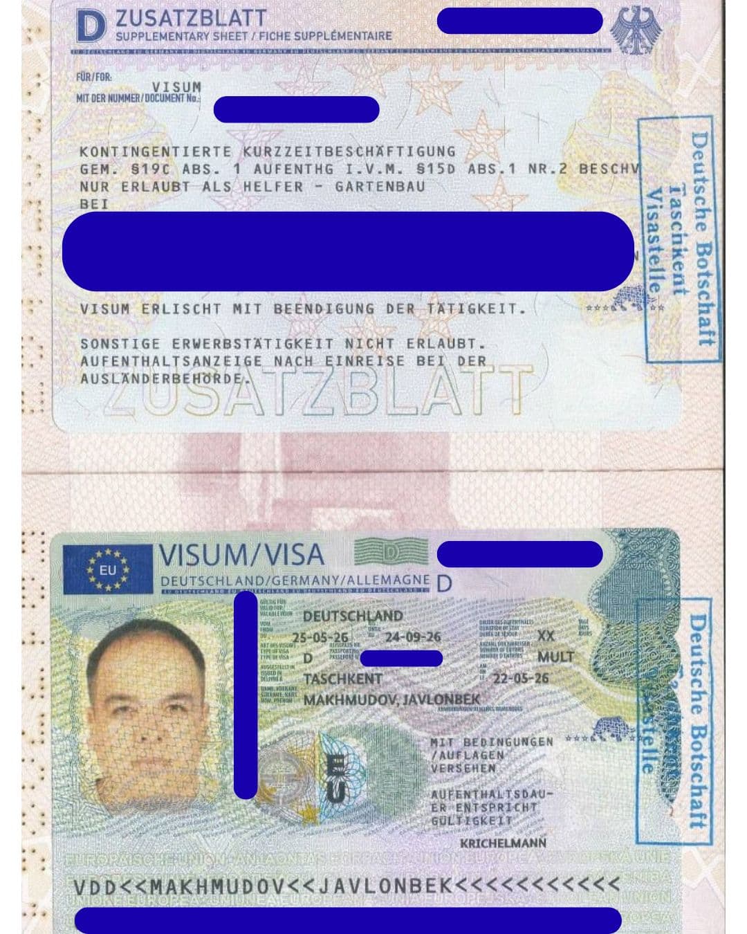 Javlonbek Makhmudov, Germaniya