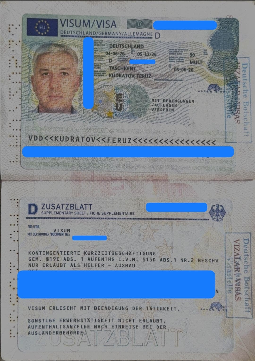 Feruz Kudratov, Germaniya