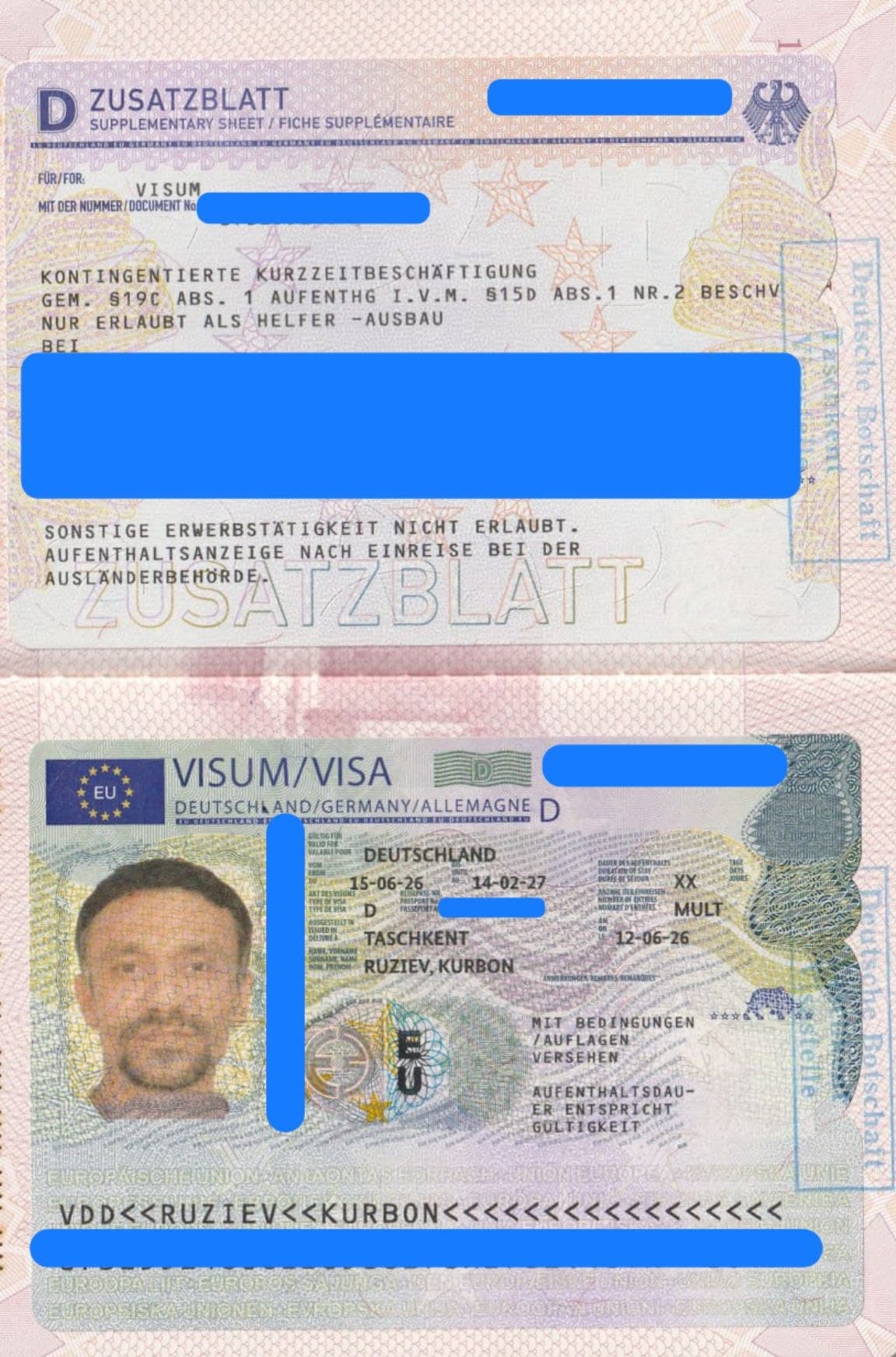 Kurbon Ruziev, Germaniya