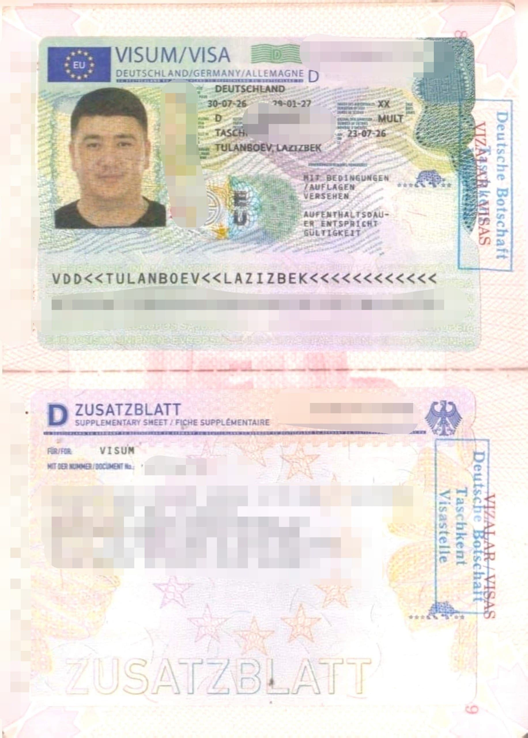 TULANBOEV LAZIZBEK, Germaniya