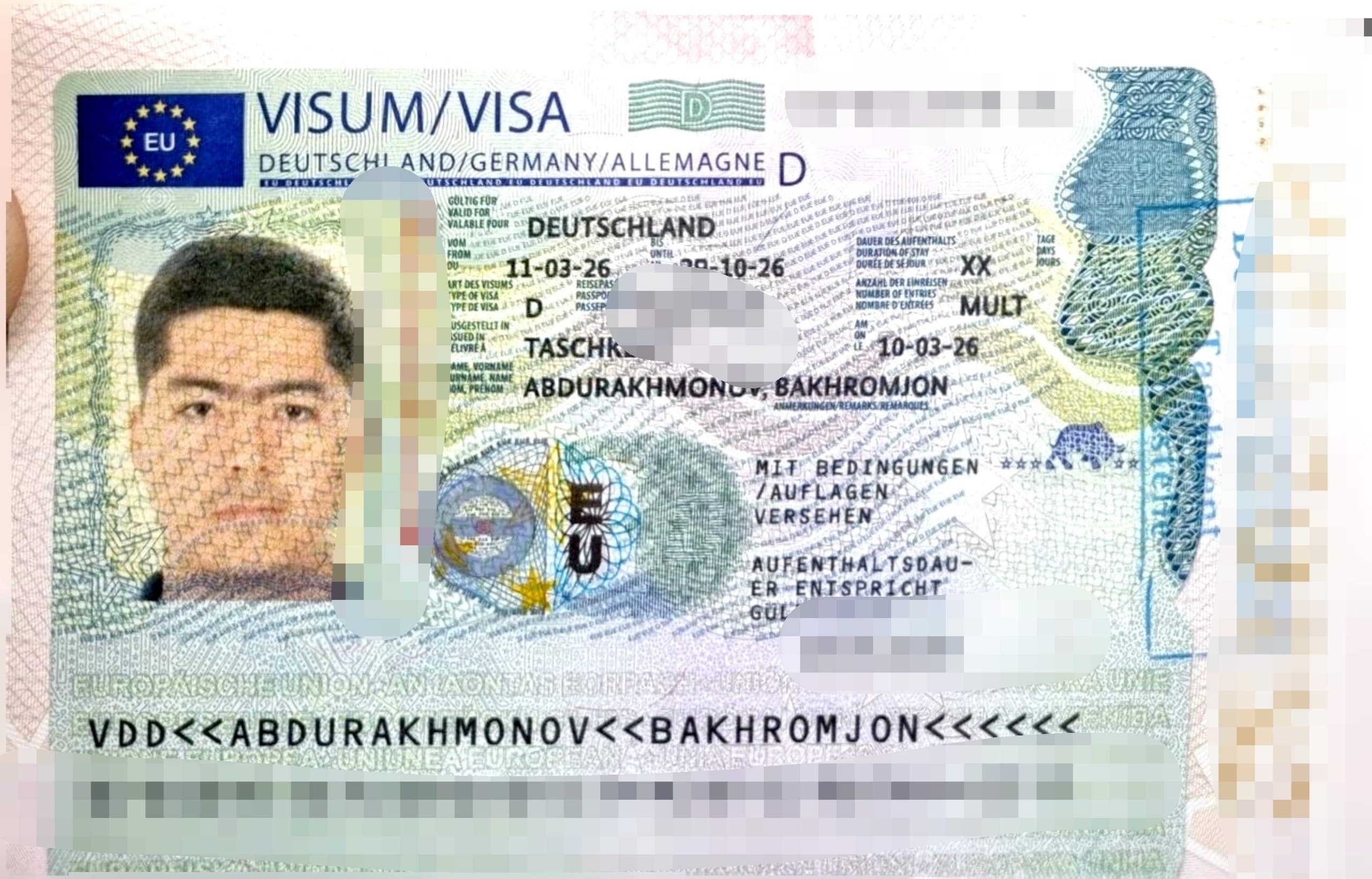 Abdurakhmonov Bakhromjon, Germaniya