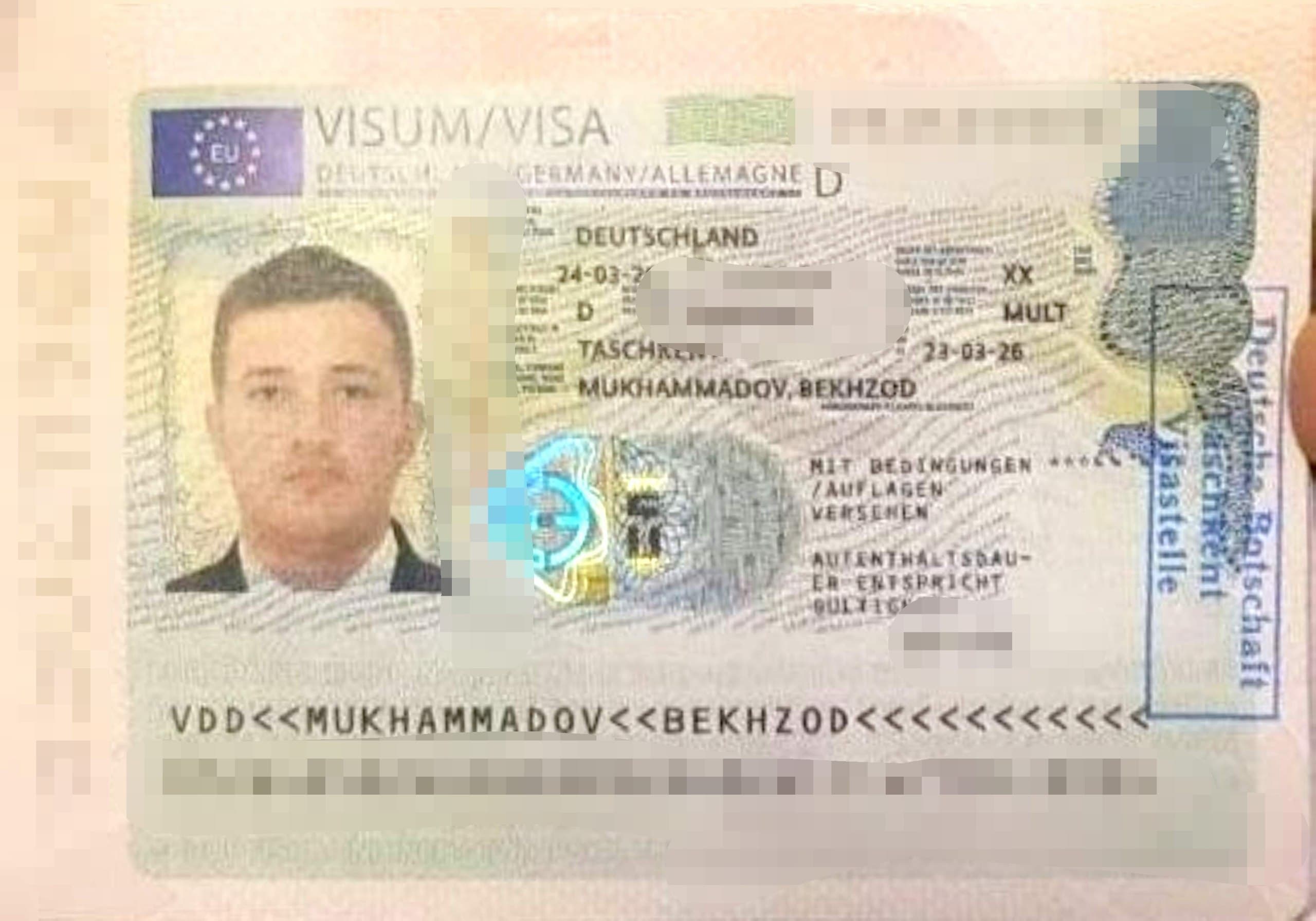 MUKHAMMADOV BEKHZOD, Germaniya