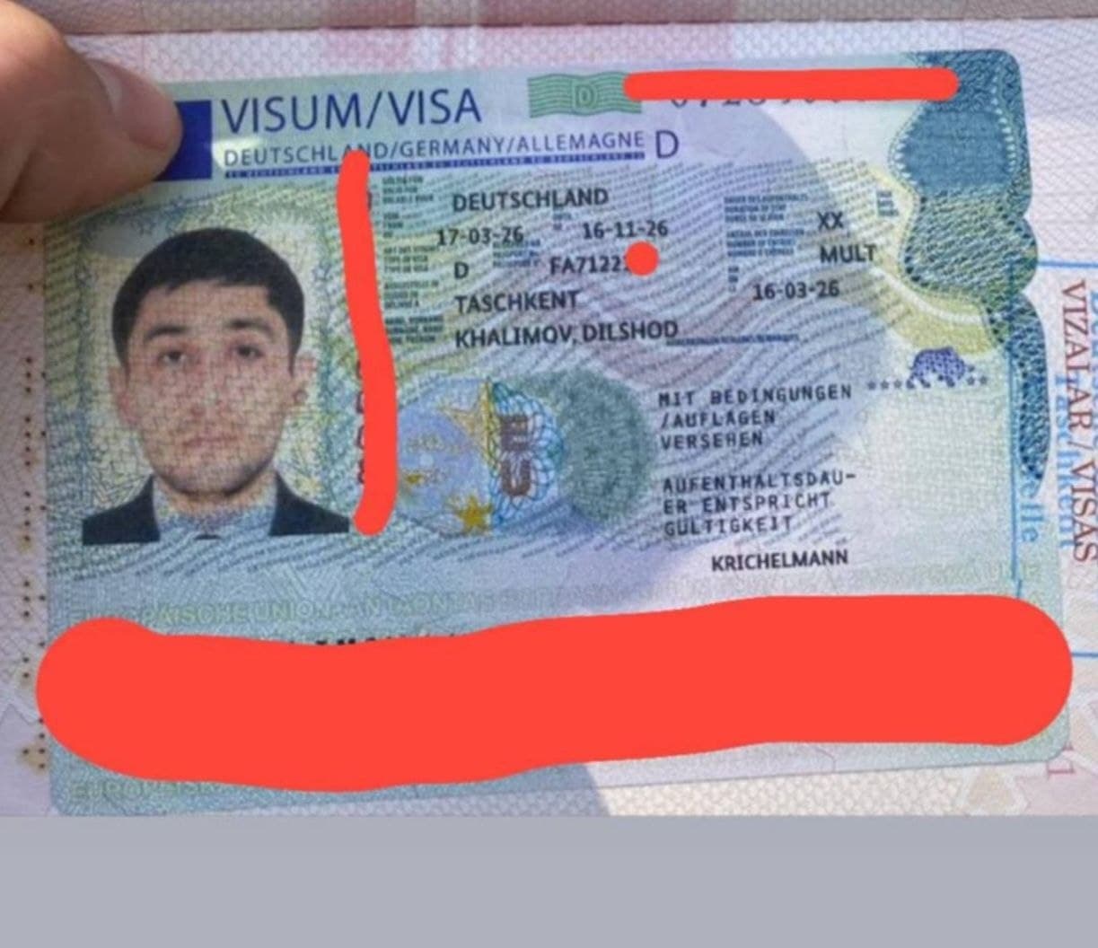 Khalimov Dilshod, Germaniya